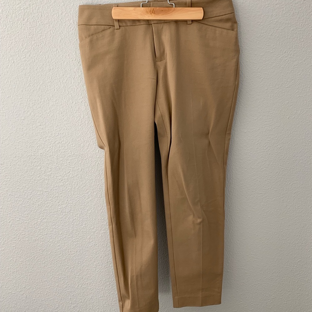 Ankle-Length Dark Khaki Mossimo Work Pants